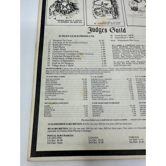 Judges Guild Campaign Hexagon System Dungeons & Dragons 1976 D&D - Picture 13 of 14